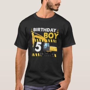 Birthday Boy 5th Birthday Grabungsbau V T-Shirt