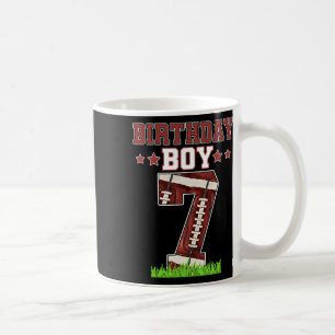 Birthday Boy 7 Football Lover Ball 7 Jahre alte Bd Kaffeetasse