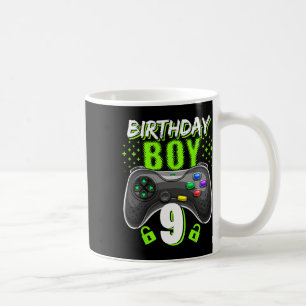 Birthday Boy 9 Video Game Controller Gamer 9th Bir Kaffeetasse