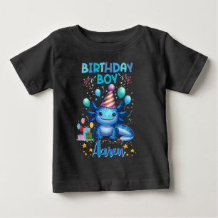 Birthday Boy Axolotl Vibes Niedliches Party Design Baby T-shirt