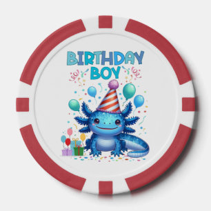 Birthday Boy Axolotl Vibes Niedliches Party Design Pokerchips