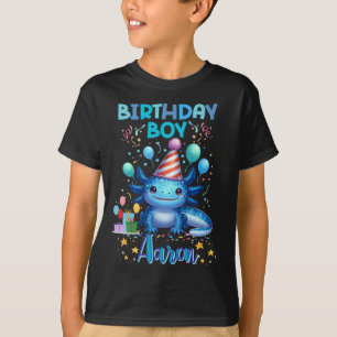 Birthday Boy Axolotl Vibes Niedliches Party Design T-Shirt