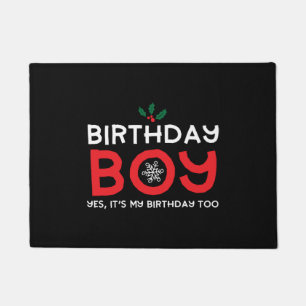 Birthday Boy - Birthday on Christmas Fußmatte