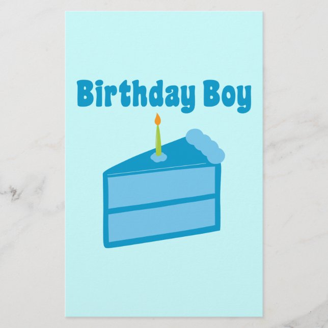 Birthday Boy Briefpapier (Vorderseite)