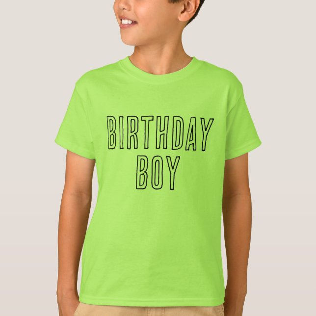 Birthday Boy Bright Boys T-Shirt (Vorderseite)