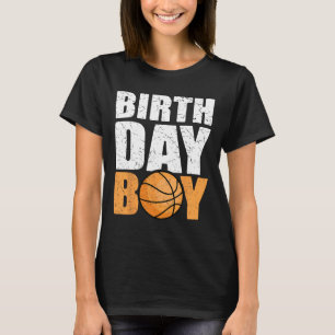 Birthday Boy Bysketbyll Theme Party Future Byskett T-Shirt
