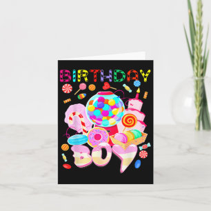 Birthday Boy Candy Land Candy Crew Sweet Birthday Karte