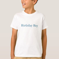 BIRTHDAY BOY Celebration Shirt Blue Party Spaß