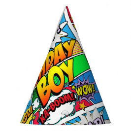 Birthday Boy Comic Book Partyhütchen