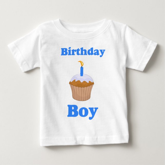 Birthday Boy Cupcake Shirt (Vorderseite)