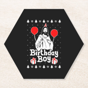 Birthday Boy Jesus Christmas Untersetzer