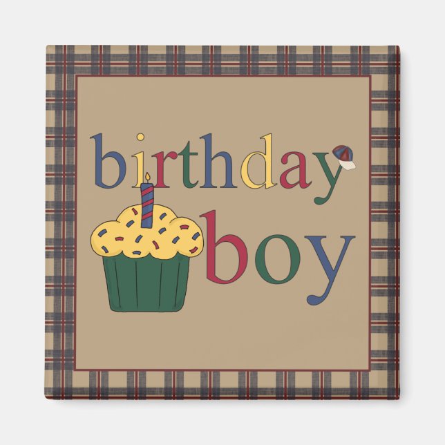 Birthday Boy Kühlschrankmagnet (Vorne)