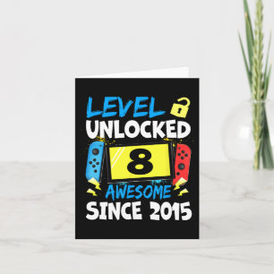 Birthday Boy Level 8 Unlock Phantastisch 2015 Vide Karte