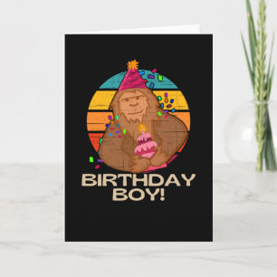 Birthday Boy Little Bigfoot Karte