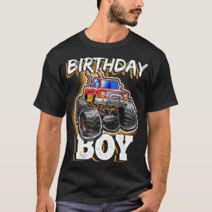 Birthday Boy Monster Truck Birthday Party Geschenk T-Shirt