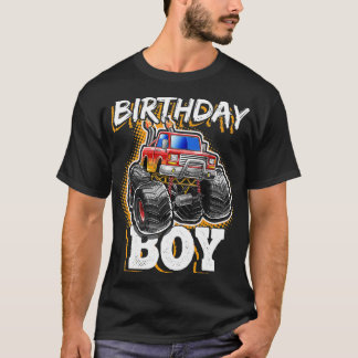 Birthday Boy Monster Truck Birthday Party Geschenk T-Shirt