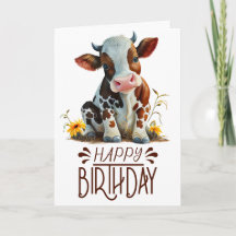 Birthday Boy Niedlich Cow