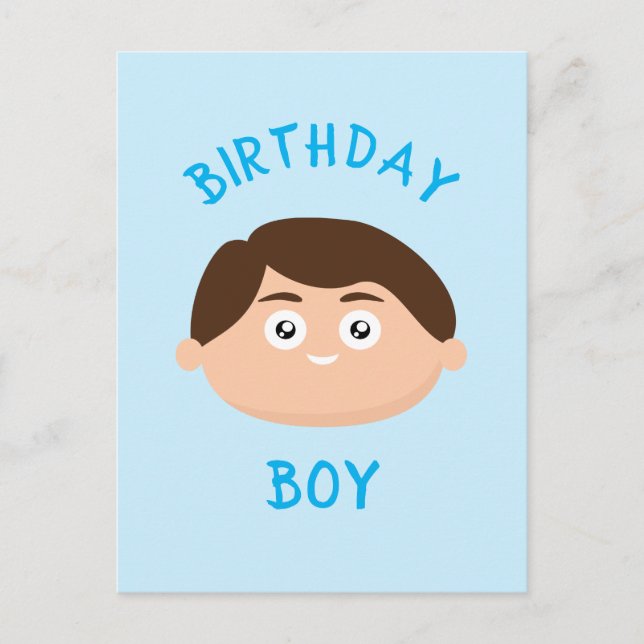 Birthday Boy Postkarte (Vorderseite)