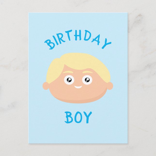 Birthday Boy Postkarte (Vorderseite)
