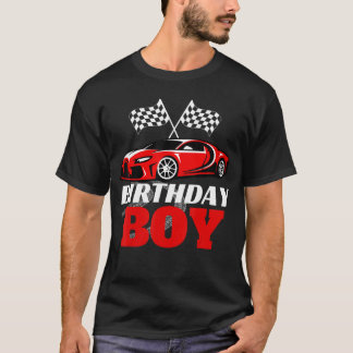 Birthday Boy Race Birthday Racing Driver Thema Par T-Shirt