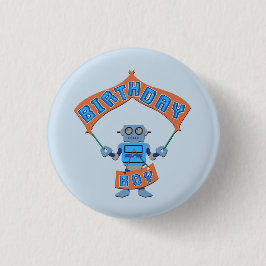 Birthday Boy Robot Button