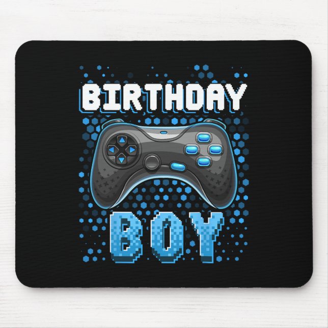 Birthday Boy Video Game Controller Birthday Gamer Mousepad (Vorne)