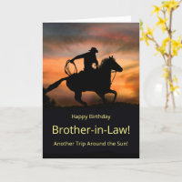 Birthday Brother of Law Country Western Cowboy