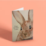 Birthday Bunny Watercolor Karte<br><div class="desc">Sweet Geburtstagskarte,  individuell anpassbare GrußkarteEntworfen exklusiv von CuppaTea AveryPerfect für Haselsüchtige!</div>