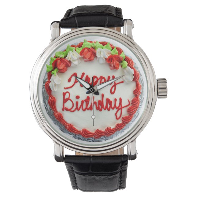 BIRTHDAY CAKE ARMBANDUHR (Vorderseite)