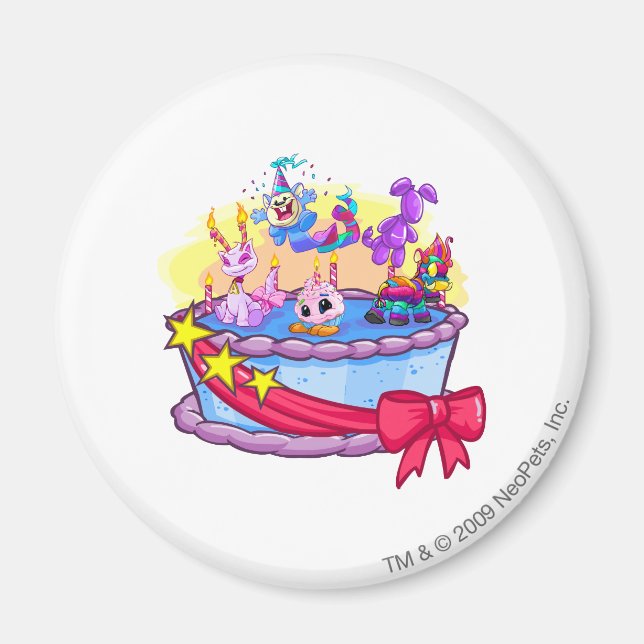 Birthday Cake Group Shot Magnet (Vorne)