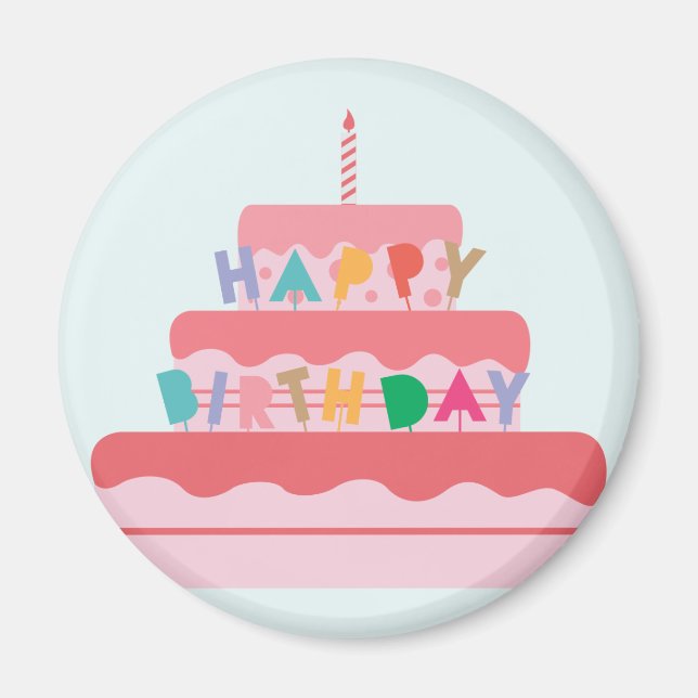 Birthday Cake Magnet (Vorne)