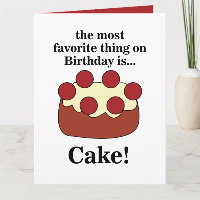 Birthday Cake Party Karte (Vorderseite)