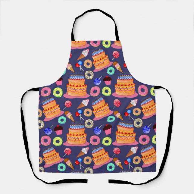 Birthday Cake Pastry Design Schürze (Vorderseite)