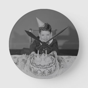 Birthday Cake Runde Wanduhr