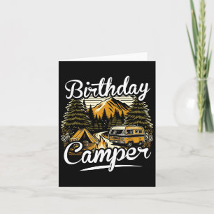 Birthday Camper Camping Karte