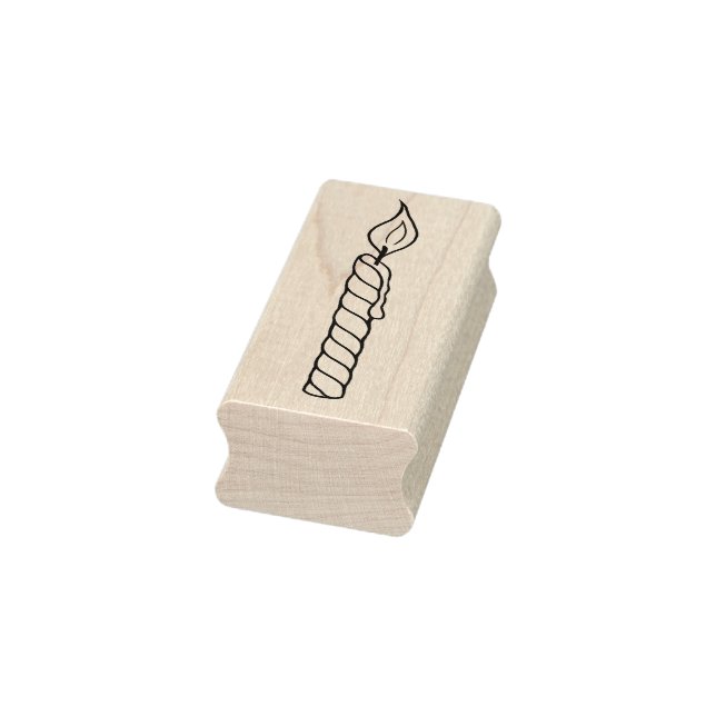 Birthday Candle Light mit Flammenkautschuk-Briefma Gummistempel (Stempel)