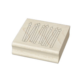 Birthday Candles Art Briefmarke Gummistempel