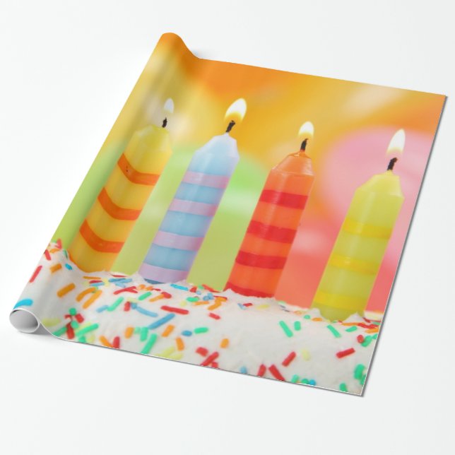 Birthday Candles Geschenkpapier (Ungerollt)