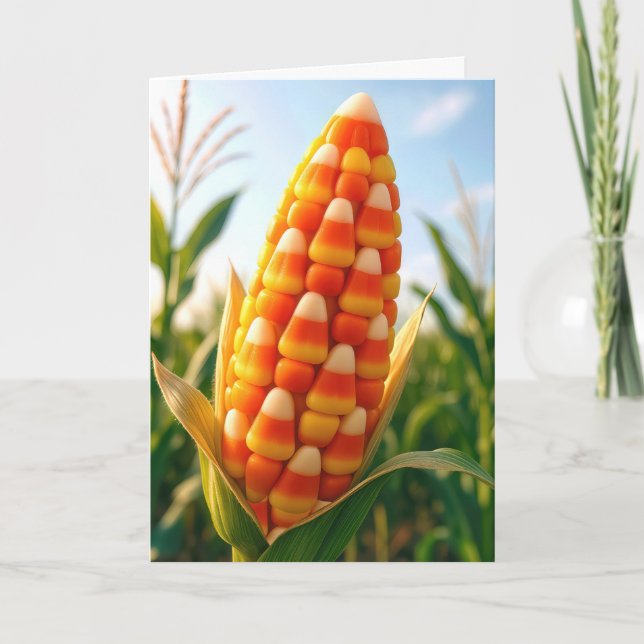 Birthday Candy Corn On the Cob  Karte (Vorderseite)