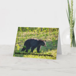 Birthday Card beim Bären Karte