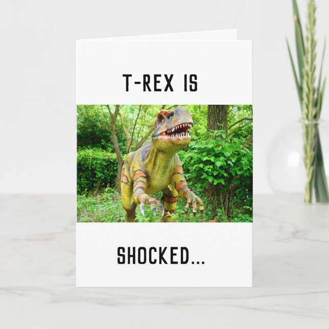 Birthday Card Dinosaur Karte (Vorderseite)