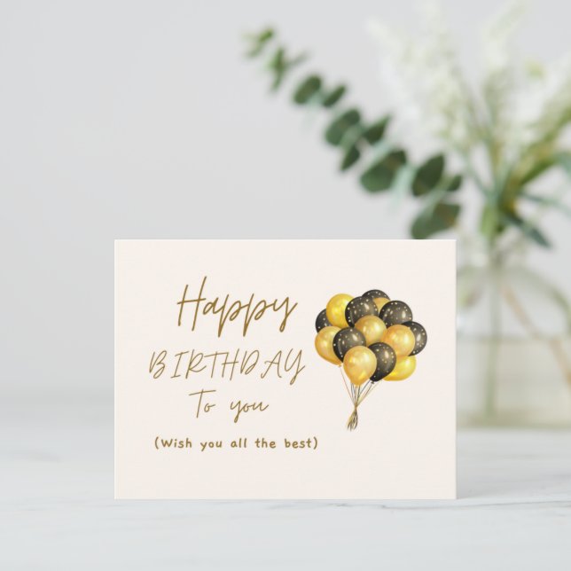 BIRTHDAY CARD FEIERTAGSPOSTKARTE (Stehend Vorderseite)