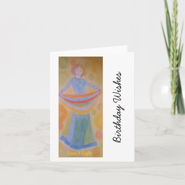 Birthday card for female, originales Artwork, Karte (Vorderseite)