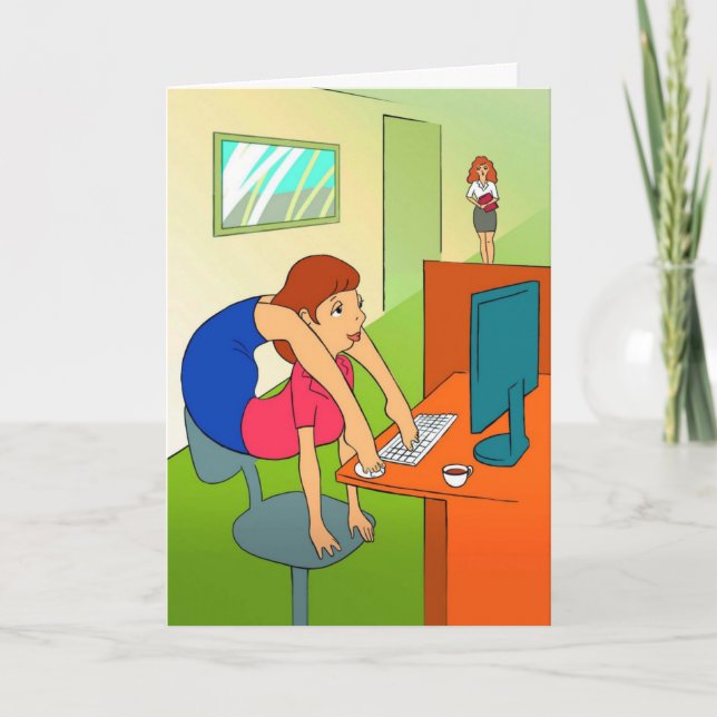 Birthday Card for Yoga Lover - Yoga Feet Karte (Vorderseite)