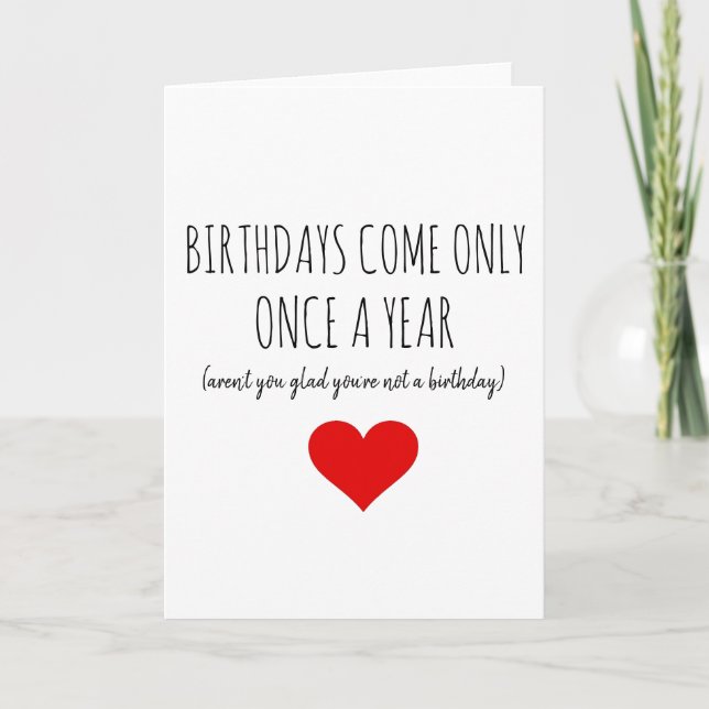 BIRTHDAY CARD FUNNY NAUGHTY KARTE (Vorderseite)