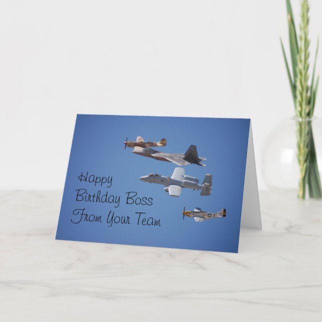 Birthday Card für Boss Karte (Vorderseite)