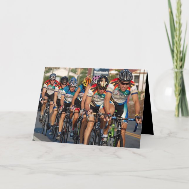 Birthday Card für den Radsport Pace Line Karte (Vorderseite)