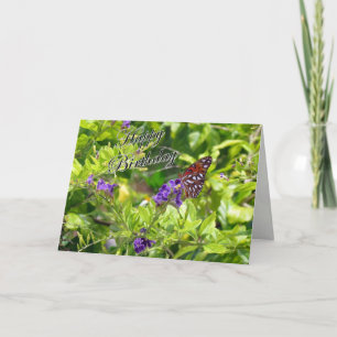Birthday Card Gulf Fritillary (3741) (a) Karte