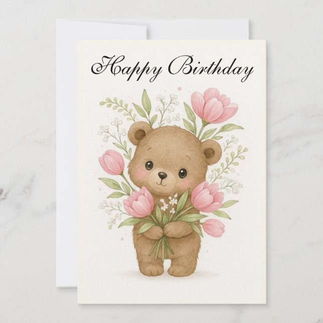 Birthday card karte (Vorderseite)