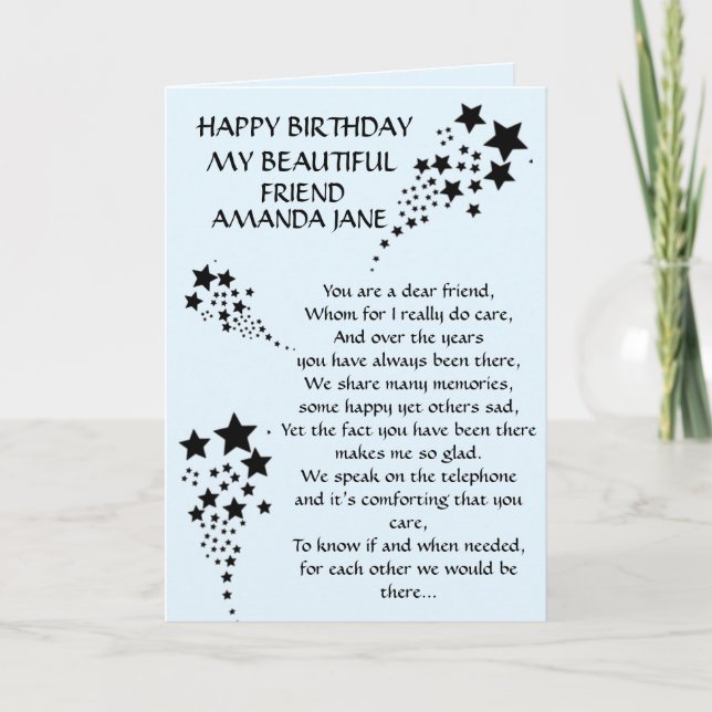 BIRTHDAY CARD KARTE (Vorderseite)